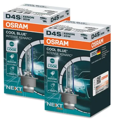 Produktbild von 2 Stück OSRAM COOL BLUE INTENSE NEXT GENERATION Birnen Xenon Scheinwerfer D4s