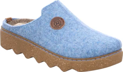 Produktbild von Rohde Damen Pantoffel Hausschuh Filz Plateausohle lose Einlagen Foggia-D 6120, Größe:42 EU, Farbe:Blau