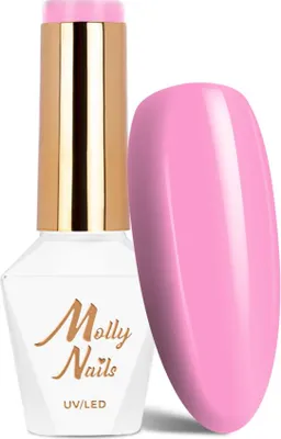 Obrázek produktu pro Molly Nails Yoghurt Marshmallow HEMA/Di-HEMA-free hybridní lak na nehty, 8 g, č. 121