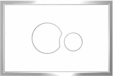 Produktbild von SANIT Betätigungsplatte SK706 Kunststoff weiß 16.726.01..0000