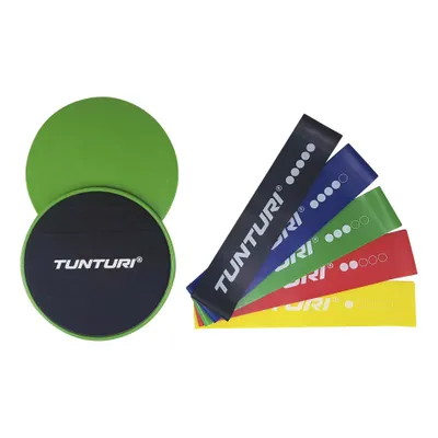 Obrázek produktu pro Tunturi Fitness Odporové gumy / core slidery Sada 7ks.