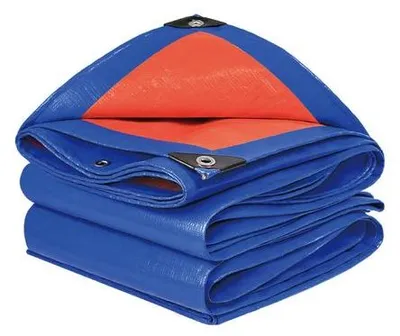 Productafbeelding van Afdekzeil, 160 g/m², 2 x 3 m, multifunctioneel zeil, aan beide zijden gecoat, PE afdekzeil, zeildoek, uv-bestendig, weerbestendig, scheurvast, afdekking voor tuinmeubelen, zwembad, hout, auto