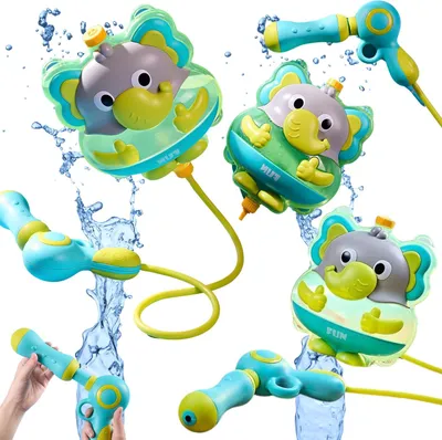 Produktbild von Wasserpistole mit Rucksack Elefant Großer Tank Transparente Hosenträger