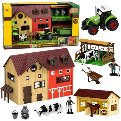 Obrázek produktu pro Farma Set s traktorem a figurkami chlévských zvířat Příslušenství 37 ks.