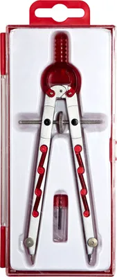 Produktbild von Geometriezirkel silber/rot Packung mit 10 Stück
