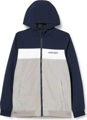 Produktbild von Jack & Jones Junior Jacke Übergangsjacke Rush mit Kapuze, durchgehendem Reißverschluss und Eingrifftaschen