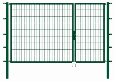 Zdjęcie produktu dla Alberts 646660 Podwójna bramka Flexo z akcesoriami, zielona, szerokość 100 + 200 cm, wysokość 180 cm