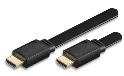 Immagine prodotto di Techly ICOC-HDMI-FE-050 Techly HDMI High Speed Kabel mit Ethernet, Flachkkabel 5m sw