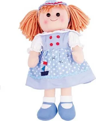 Obrázok produktu pre Bigjigs Toys Látková panenka Louise 38 cm