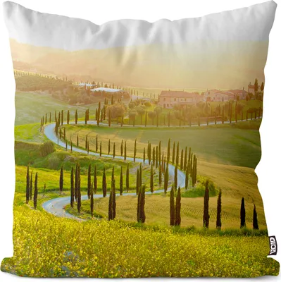 Produktbild von VOID Toskana Bergstrasse Italien Kissenbezug Kissenhülle Sofakissen Kissen Deko Outdoor-Kissen Dekokissen