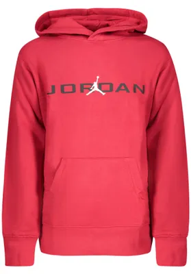 Produktbild von Rotes Kinder-Sweatshirt mit Kapuze und Kängurutasche - Gefüttert