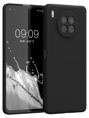 Produktbild von kwmobile Handyhülle für HONOR 50 Lite Hülle - TPU Case - Kabelloses Laden - Schutzhülle Cover in Schwarz