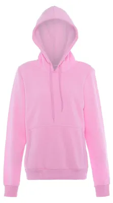 Produktbild von Damen Hoodie mit Kapuze und Kängurutasche, Rosa, Größe L
