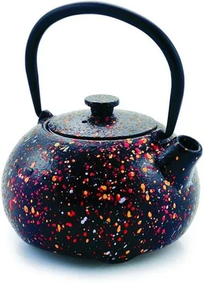 Productafbeelding van Geëmailleerde gietijzeren theepot, 0,35 liter, geschikt voor inductie