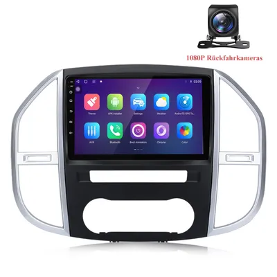 Image de Radio Android avec caméra de recul 1080P pour Mercedes-Benz Vito 3 W447 (2014-2020), système de navigation, Carplay, GPS, autoradio DAB+, 4G LTE, Bluetooth, 6+128 Go