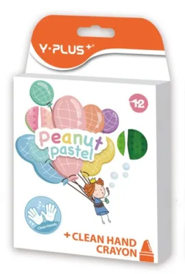 Produktbild von Erdnuss-Pastellkreiden 12 Farben