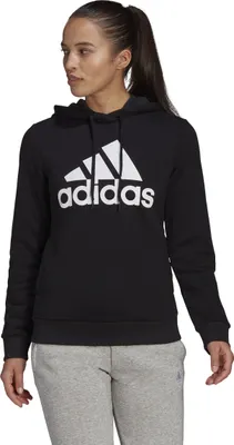 Zdjęcie produktu dla Adidas Essentials Logo, Dorosły, Damski, Bluza z kapturem, Czarny, Biały, Długi rękaw, Obraz
