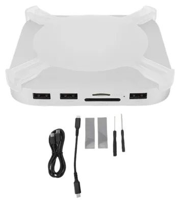 Obrázek produktu pro Dokovací stanice a stojan pro počítač M4 Pro, rozšiřující adaptér USB-A/USB-C s pouzdrem pro NVMe SSD, slot pro paměťovou kartu 4.0