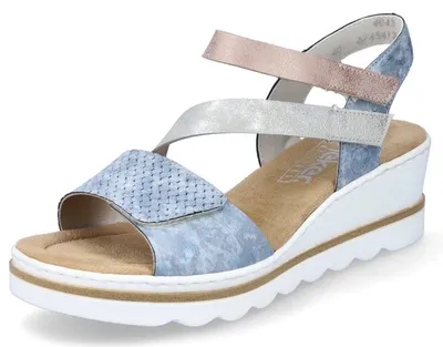 Produktbild von Rieker Damen Sandalette blau kombi, Damen:41 EU