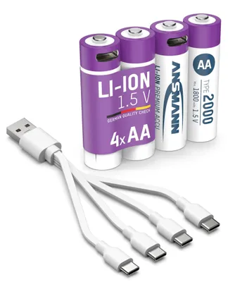 Productafbeelding van ANSMANN 1312-0036 4 ANSMANN Akkus 2000 Mignon AA 1.800 mAh