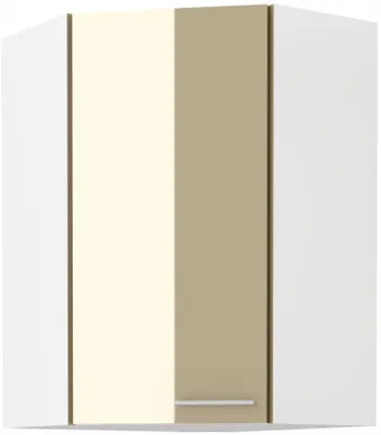 Image de Meuble d'angle haut LAJLA - 60x60 cm, cappuccino / blanc