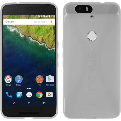 Produktbild von PhoneNatic Case kompatibel mit Google Nexus 6P - clear Silikon Hülle X-Style + 2 Schutzfolien