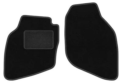 Image de Tapis avant en moquette pour Honda Jazz II 2002-2008 (à hayon) – 2 pièces, noirs, sur mesure – Wielganizator LUX