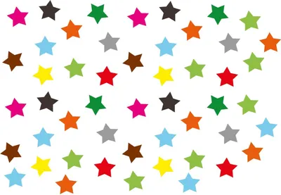 Produktbild von 50x Sticker Stern 25mm Miniblings Aufkleber DIY Scrapbooking Sterne Kleber Bunt