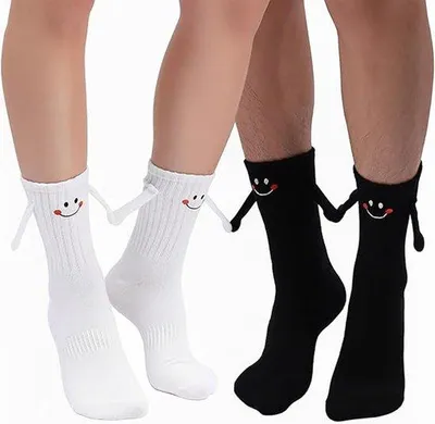 Obrázek produktu pro Romantické magnetické ponožky, sada 2 ks, ručně pletené, dárek k Valentýnu