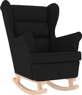 Produktbild von vidaXL Schaukelsessel Schwarz 74x90x102 cm Stoff
