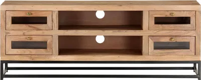 Obrázok produktu pre vidaXL TV skrinka 110x30x40 cm Akáciové masívne drevo