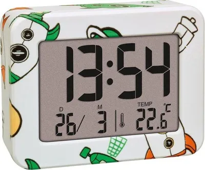 Productafbeelding van Digitale wekker met raketmotief - temperatuurweergave en luid alarm