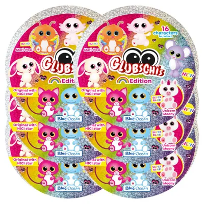 Produktbild von Blue Ocean Glubschis Sammelfiguren Rainbow Serie 6 - Glubschi Glitzer Figur - 6 Tüten