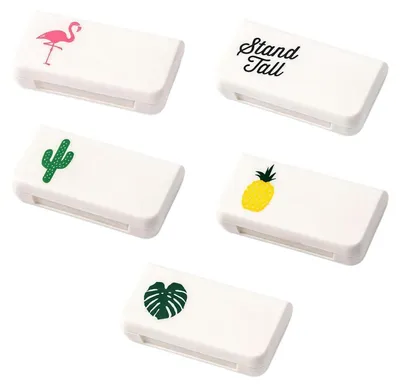Immagine prodotto di Contenitore per pillole, set da 5 pezzi, piccolo, con 3 scomparti, dosatore per farmaci, portatile