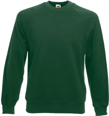 Produktbild von Fruit of the Loom - Classic Raglan Sweat - Bottle Green - L