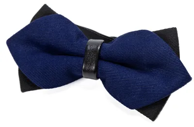 Produktbild von DonDon spitze Herren Fliege Schleife im Retro Look mit Haken gebunden vorgebunden und längenverstellbar dunkelblau