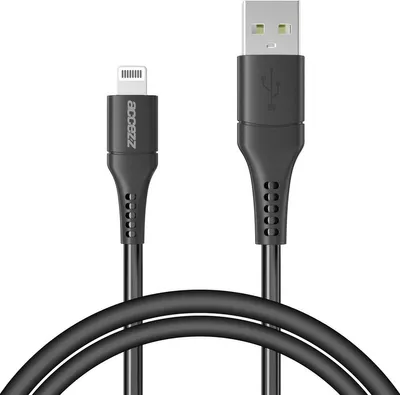 Productafbeelding van Accezz Lightning naar USB kabel - MFi certificering - 1 meter - Zwart