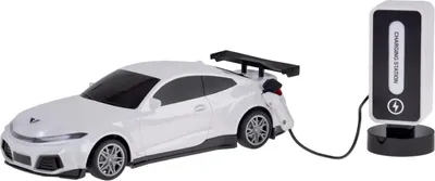 Obrázok produktu pre Auto na diaľkové ovládanie + nabíjacia stanica, biele Jokomisiada