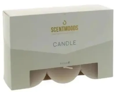 Produktbild von Rustikale Kerze in Taupe, 5 x 5 cm, 6 Stück – ScentMoods