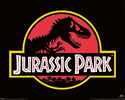 Image de Jurassic Park - Classic Logo - Mini Poster Impression - Taille 50x40 cm sans accessoires