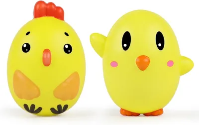 Obrázok produktu pre Antistresové gule, 2 kusy, s motívom kuriatka, pre deti, na zníženie stresu