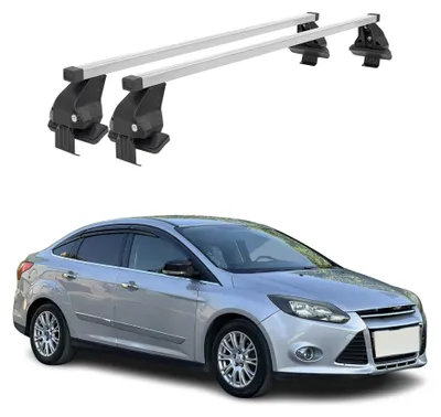 Produktbild von Menabo Dachträger Grundtäger für Ford Focus 2011-2018 50kg Stahl Silber 2 tlg, KI-generiertes Bild