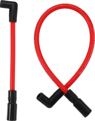 Produktbild von 2 Stück Zündkerzenkabelsatz 10.4 mm 10mm DYNA-409RD Rot Silikon