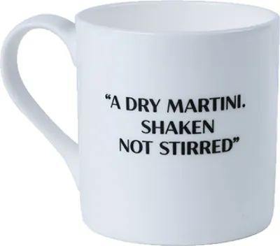Produktbild von James Bond - Kaffeebecher "Martini Recipe", Porzellan PM2190 (Einheitsgröße) (Weiß)