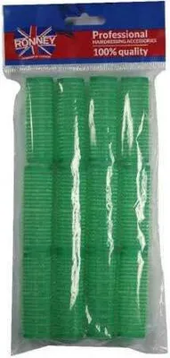 Produktbild von RONNEY Professional Lockenwickler - Velcro Rollers - grün, 20/63 mm, 12 Stück