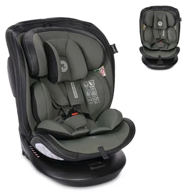 Produktbild von Lorelli Kindersitz i-Size Aviator (40-150cm) 360° drehbar, verstellbar, Isofix grün
