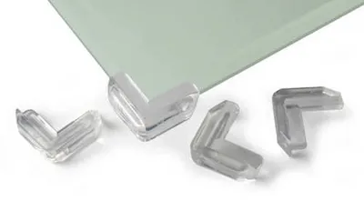 Immagine prodotto di reer Eckenschutz Universal, 4er Set, Ecken Schutz, Stoßschutz, Kinder Sicherung, Transparent, 4904
