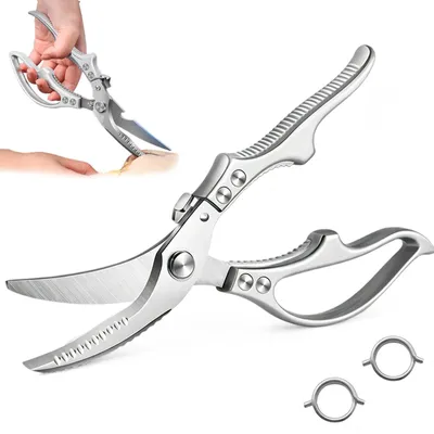 Geflügelschere aus Edelstahl, 23,8 cm, mit Federunterstützung