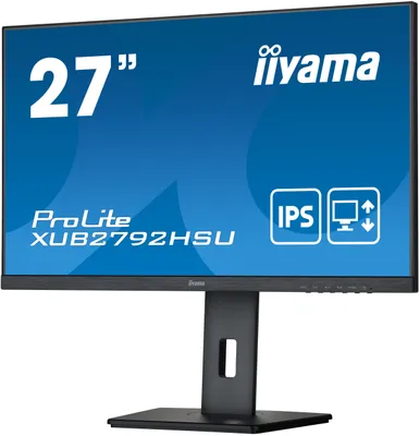 Produktbild von iiyama ProLite XUB2792HSU-B5, 68,6 cm (27"), 1920 x 1080 Pixel, Full HD, LED, 4 ms, Schwarz