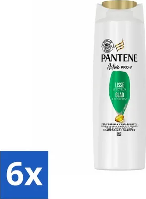 Zdjęcie produktu dla Pantene - Szampon - Smooth & Silky - Odżywia i wzmacnia - Do włosów puszących się - 225 ml - Value pack - 6 szt